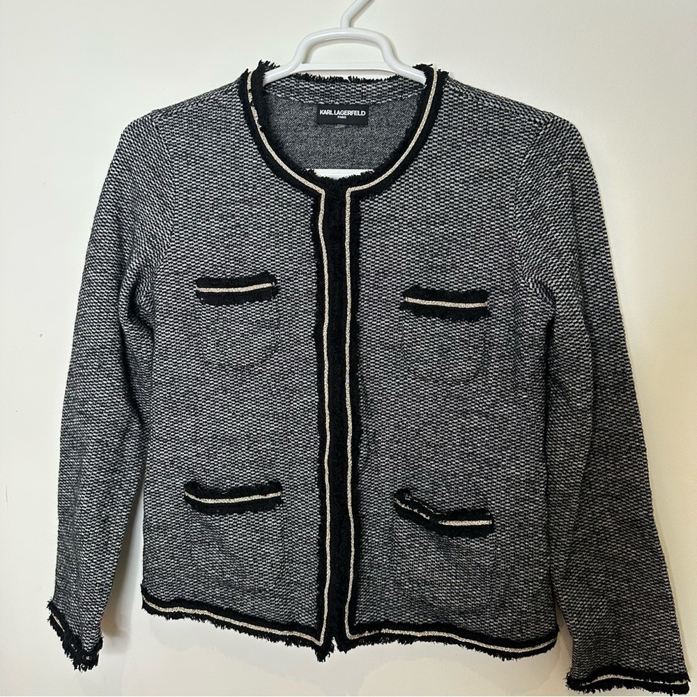 Karl Lagerfeld Paris Women’s Wool blend blazer